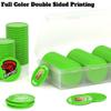 500 Custom Poker Chips, Personalized Drink Tokens with Own Logo, Image and Text, Double Side UV Full Color Printing Drink Chips for Bar, Party, Business Cards, Company Logo and Promotions (Green) view 4