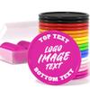 500 Custom Poker Chips, Personalized Drink Tokens with Own Logo, Image and Text, Double Side UV Full Color Printing Drink Chips for Bar, Party, Business Cards, Company Logo and Promotions (Rose Red) view 1