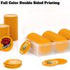 500 Custom Poker Chips, Personalized Drink Tokens with Own Logo, Image and Text, Double Side UV Full Color Printing Drink Chips for Bar, Party, Business Cards, Company Logo and Promotions (Orange) view 4