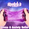 24 Pack Purple Galaxy Star Slime Cup, Galaxy Slime Party Favor for Kids Girls & Boys, Adults, Non Sticky, Wet, Super Soft, Stress & Anxiety Relief, Classroom Rewards, Goodie Bag Stuffers view 4
