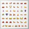 100Pcs Cartoon Fruits Vegetable Stickers, Waterproof Fruits Vegetable Sticker for Water Bottle Laptop Phone Cases Planner Luggage Helmet Party Favor Decor, Ideal for Adults Teens Teacher Rewards C134N view 4
