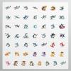 100Pcs Cartoon Shark Stickers, Waterproof Shark Sticker for Water Bottle Laptop Phone Cases Planner Skateboard Luggage Helmet Party Favor Decor, Ideal for Adults Teens Teacher Rewards C1392 view 3