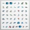 100Pcs Cartoon Shark Stickers, Waterproof Shark Sticker for Water Bottle Laptop Phone Cases Planner Skateboard Luggage Helmet Party Favor Decor, Ideal for Adults Teens Teacher Rewards C1392 view 4