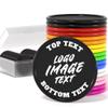 500 Custom Poker Chips, Personalized Drink Tokens with Own Logo, Image and Text, Double Side UV Full Color Printing Drink Chips for Bar, Party, Business Cards, Company Logo and Promotions (Black) view 1