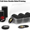 500 Custom Poker Chips, Personalized Drink Tokens with Own Logo, Image and Text, Double Side UV Full Color Printing Drink Chips for Bar, Party, Business Cards, Company Logo and Promotions (Black) view 4