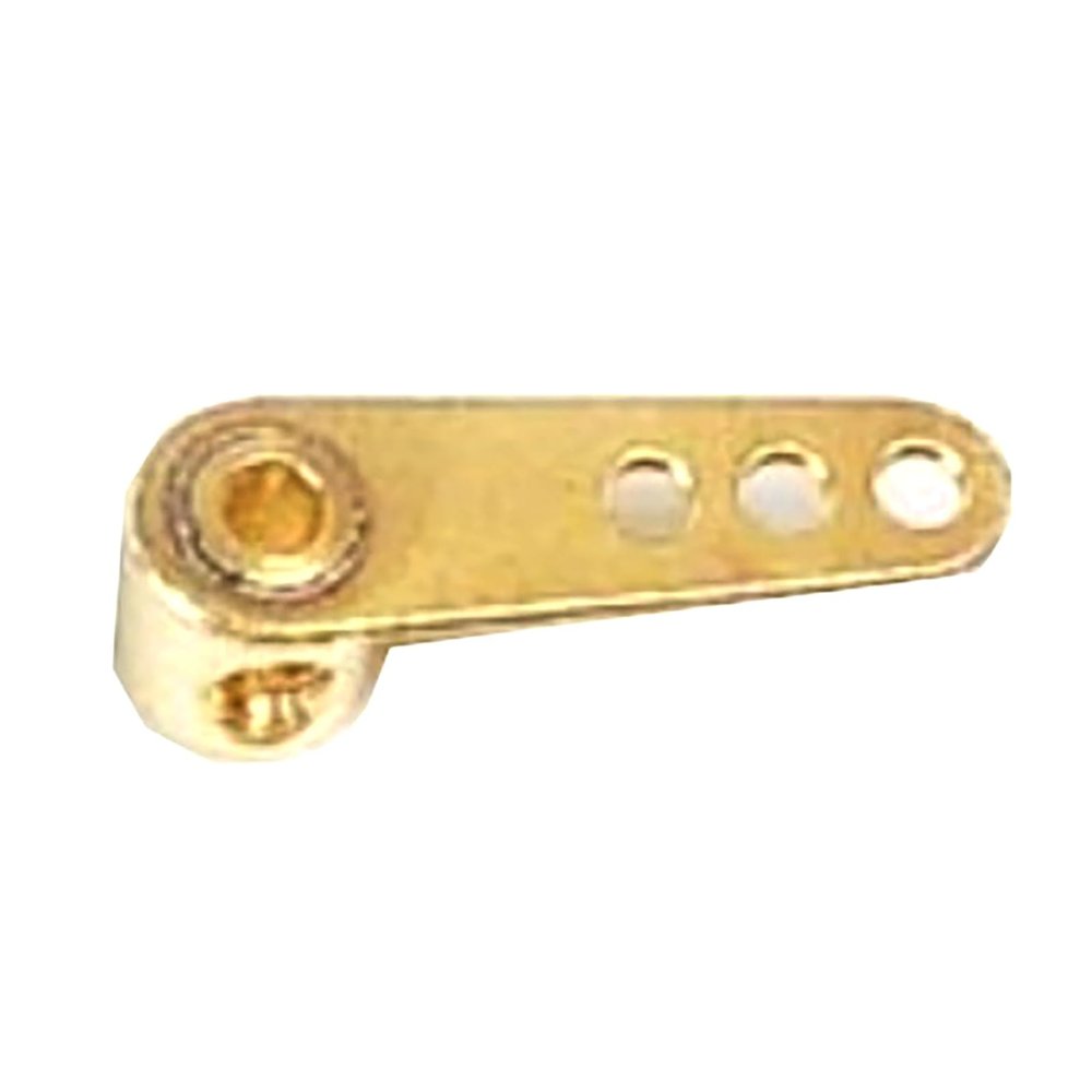 RC Boat Brass Extended Rudder Arm 2mm Inner Hole Ship Model Brass Rocker Arm(Single arm)
