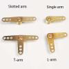 RC Boat Brass Extended Rudder Arm 2mm Inner Hole Ship Model Brass Rocker Arm(Single arm) view 2