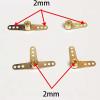 RC Boat Brass Extended Rudder Arm 2mm Inner Hole Ship Model Brass Rocker Arm(Single arm) view 3