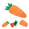 TOYANDONA 4pcs Adorable Carrot Bags for Girls Fun Crossbody Purse Easter Accessories and School Bag for Little Girls Design view 4