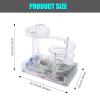 Art Perpetual Motion Machine Desk Toy, Non Stop Rolling Ball Funny Toys, Newtons Physics Gadget Desktop Decor for Home (Clear) view 2