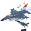 Crelloci Diecast Metal Alloy Fighter Jet Military Airplane Toy with Mist Spray, Lights & Sounds, Pull Back Function Army Air Force Aircraft for Kids, Toddlers Ages 3+, Gift for Boys Girls (Blue) view 1