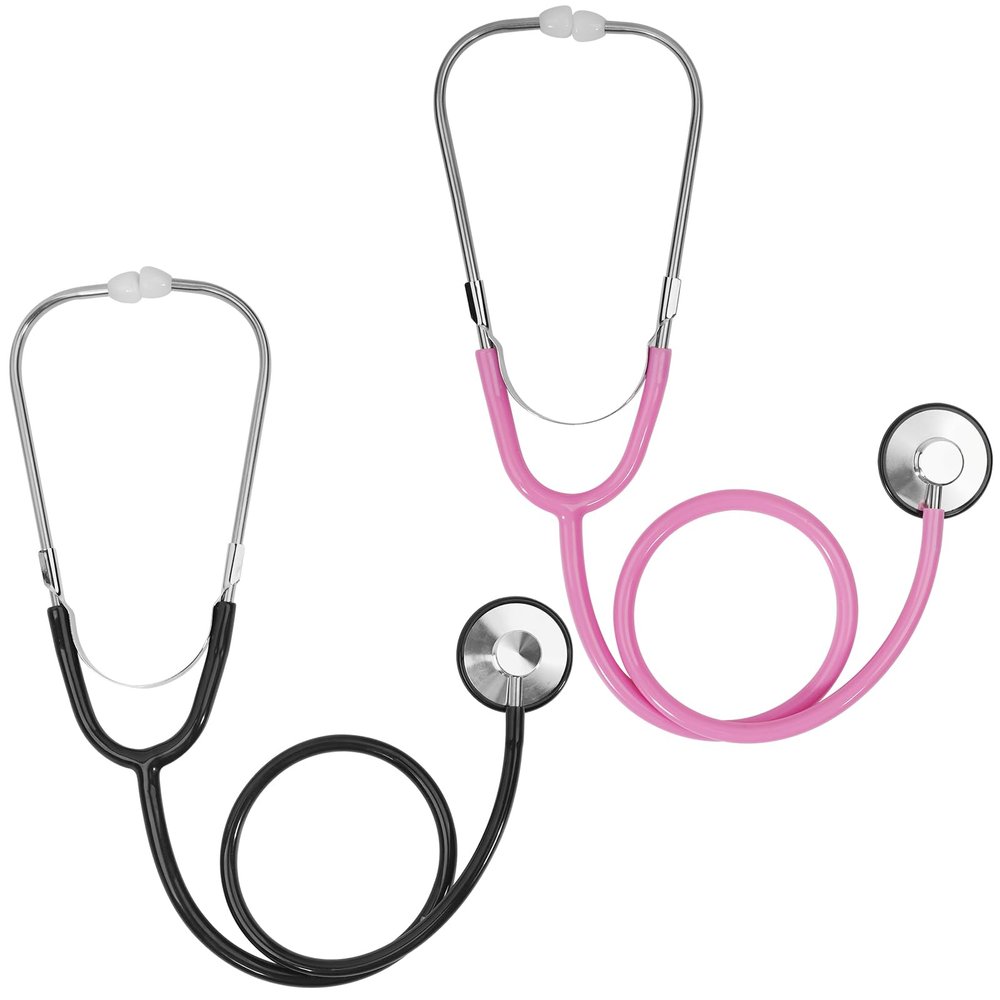 ERDOGLY Kids Stethoscope Toy, 2 Pack Real Working Stethoscope for Kids, Toy Doctor Kit for Toddler 3 4 5, Boys Girls Nurse Cosplay Costume Accessories