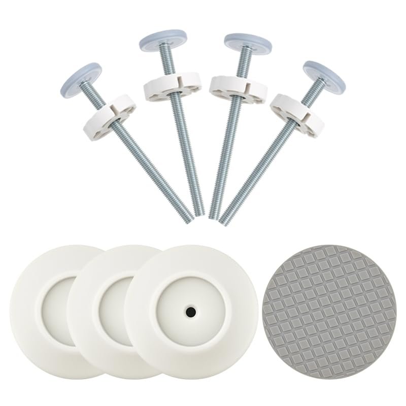12MM Baby Gate Extender Extension, 4 Pack Baby Gate Replacement Parts, M8 Replacement Bolt Part for Child Safety Pressure Mounted Safety Gates with Wall Protector for Stairs Cup Guard