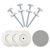 12MM Baby Gate Extender Extension, 4 Pack Baby Gate Replacement Parts, M8 Replacement Bolt Part for Child Safety Pressure Mounted Safety Gates with Wall Protector for Stairs Cup Guard view 1