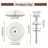 12MM Baby Gate Extender Extension, 4 Pack Baby Gate Replacement Parts, M8 Replacement Bolt Part for Child Safety Pressure Mounted Safety Gates with Wall Protector for Stairs Cup Guard view 2