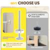 12MM Baby Gate Extender Extension, 4 Pack Baby Gate Replacement Parts, M8 Replacement Bolt Part for Child Safety Pressure Mounted Safety Gates with Wall Protector for Stairs Cup Guard view 4