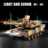 Supdex 1/24 RC Tank, Remote Control US M1A2 Abrams Army Model Tank with Sound Effects, Lights and Smoke, 2.4G Military Model Toy for Kids, Perfect Birthday for Boys 6+ Years Old view 4