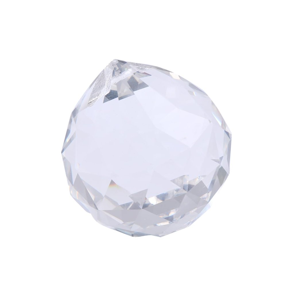 Toddmomy 2pcs Crystal Ball Pendants Chandelier Crystal Balls Decorative Hanging Lights Multi-Faceted for Wedding Party Home Decor
