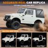 ARRIS 1/10 RC Crawler, WPL C74-1 Jimny JA11 RC Rock Crawler 4x4 2.4Ghz Remote Control Off Road Truck, 4WD RC Pickup Truck RTF with LED Light Hobby Grade Toy Gifts for Adults view 2