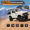 ARRIS 1/10 RC Crawler, WPL C74-1 Jimny JA11 RC Rock Crawler 4x4 2.4Ghz Remote Control Off Road Truck, 4WD RC Pickup Truck RTF with LED Light Hobby Grade Toy Gifts for Adults view 3