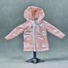 1/12 Scale Female Clothes Short Windbreaker Zipper Jacket for 6-inches Action Figure Body, Fashion Street Action Figure Dazzling Laser Color Leather Coat Clothing Accessory Costume Outfit (Pink) view 2