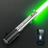 DAMIENSABER RGB V3 Smooth Swing Light Saber, Motion Control 16 Sound Fonts Heavy Dueling Light Sabers, Infinite Color Changing Light Saber for Adults, Premium Metal Hilt Rechargeable view 1