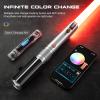 DAMIENSABER RGB V3 Smooth Swing Light Saber, Motion Control 16 Sound Fonts Heavy Dueling Light Sabers, Infinite Color Changing Light Saber for Adults, Premium Metal Hilt Rechargeable view 3