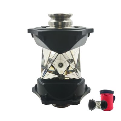 360 Degree Surveying Reflective Prism for Topcon & Sokkia Style Total Station with Standard 5/8" x11 Female Thread, ATP1 Prism Replacement (Silver Coated)