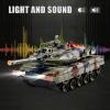 Supdex 1/24 RC Tank, Remote Control Ger Leopard II Army Model Tank with Sound Effects, Lights and Smoke, 2.4G Military Model Toy for Kids, Perfect Birthday for Boys 6+ Years Old view 4