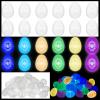 Wettarn 204 Pcs Glow in the Dark Easter Eggs Bulk Plastic Fillable Christian Religious Light up Easter Eggs Hunt Basket Stuffers Fillers for Party Favors Gifts Prize view 1