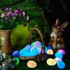 Wettarn 204 Pcs Glow in the Dark Easter Eggs Bulk Plastic Fillable Christian Religious Light up Easter Eggs Hunt Basket Stuffers Fillers for Party Favors Gifts Prize view 4