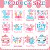 12 Pcs Ice Cream Gender Revel Decoration Honeycomb Centerpiece Whats the Scoop Gender Reveal Decorations Pink Blue He or She Table Topper Table Decor or Baby Shower Birthday Party Favors view 2