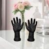 2Pcs Male Hand Model Toy Left and Right Spooky Realistic Halloween Decoration Fake Hands for Cosplay Decoration Party, Black view 3