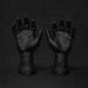 2Pcs Male Hand Model Toy Left and Right Spooky Realistic Halloween Decoration Fake Hands for Cosplay Decoration Party, Black view 4