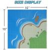 JNZong 6 Pack Island Base Plates, Ocean Water Beach Baseplate for Grass Oasis, Building Bricks Compatible with All Major Brands(10" x 10") view 2