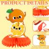 12 Pcs Little Cutie Baby Shower Decorations Orange Citrus Honeycomb Centerpieces Cakes Socks Table Topper Oranges Baby Shower Decorations for Table Birthday Party Favors Supplies view 4