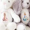 2025 Personalized Printed Bunny Customizable With Child'S Name And Date Of Birth Easter Gifts Baby Gifts Flower Girl Gifts Newborn Gifts view 2
