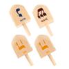 LUOZZY 8 PCS Hanukkah Spinning Top Wood Spinning Top with Hebrew Letters Wood Spinning Top for Hanukkah Party DIY Projects Crafts view 3