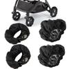 4Pcs Baby Stroller Wheel Cover,Dustproof Kid Baby Wheelchair Protector Baby Stroller Wheel Covers Pushchair Wheel Cover Stroller Accessory (2Pcs S + 2 Pcs L) view 1