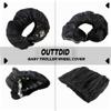 4Pcs Baby Stroller Wheel Cover,Dustproof Kid Baby Wheelchair Protector Baby Stroller Wheel Covers Pushchair Wheel Cover Stroller Accessory (2Pcs S + 2 Pcs L) view 4
