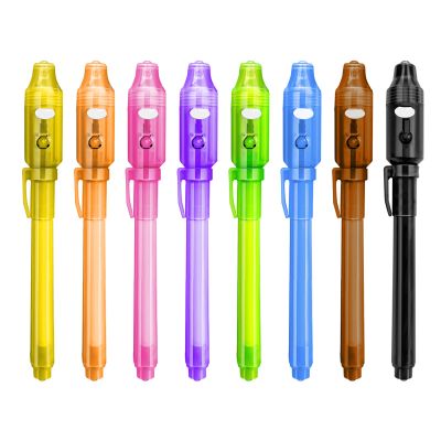 GUKAZH 8PCS/36PCS Spy Pens Invisible Ink Pen with UV Light Magic Marker for Secret Message,Party Favors for 3+ Years Old Boys Girls,Birthday Christmas Halloween Party Goodies Gift Toy