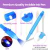 GUKAZH 8PCS/36PCS Spy Pens Invisible Ink Pen with UV Light Magic Marker for Secret Message,Party Favors for 3+ Years Old Boys Girls,Birthday Christmas Halloween Party Goodies Gift Toy view 3