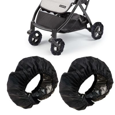 2Pcs Baby Stroller Wheel Cover, Dustproof Kid Baby Wheelchair Protector Baby Stroller Wheel Covers Pushchair Wheel Cover Stroller Accessory (S)