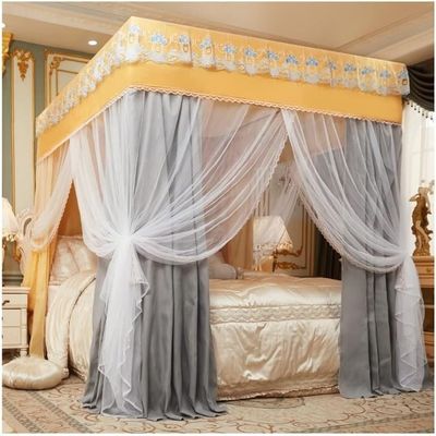 POLGDW Bedspread Mosquito Net, European Court Style Bunk Bed Curtain Bedroom Decoration with Stand (Colour: I, Size: 200X220cm/79X86in) (Color : N, Size : 200X220cm/79X87in)