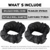 2Pcs Baby Stroller Wheel Cover, Dustproof Kid Baby Wheelchair Protector Baby Stroller Wheel Covers Pushchair Wheel Cover Stroller Accessory (L) view 2