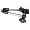 Adjustable Umbrella Stretch Mount Stand Holder Baby Stroller Pram Chair Black Yellow for Outdoor Activities (Black) view 2