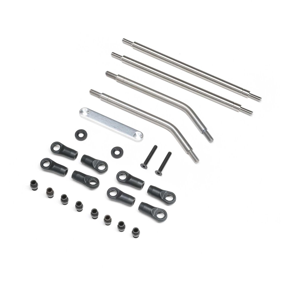 Axial Front Upper/Lower Links Set, Titanium: AXP8, AXI-2204