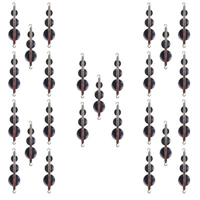 GSC International 4-16066-25 Triple Tandem Pulley, Plastic, Pack of 25