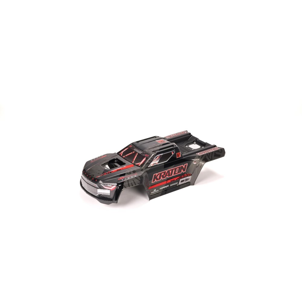 ARRMA KRATON 6S EXB Painted Decaled Trimmed Body (Black), ARA-1539