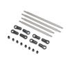 Axial Rear Upper/Lower 4WS Links Set, Titanium: AXP8, AXI-2207 view 1